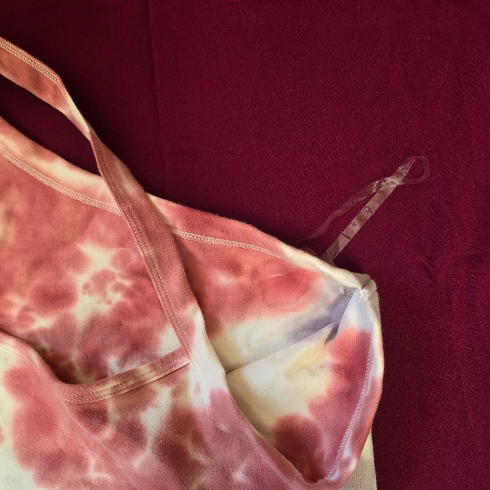 Champion tie dye off shoulder crop top, size M - Picture 5 of 6